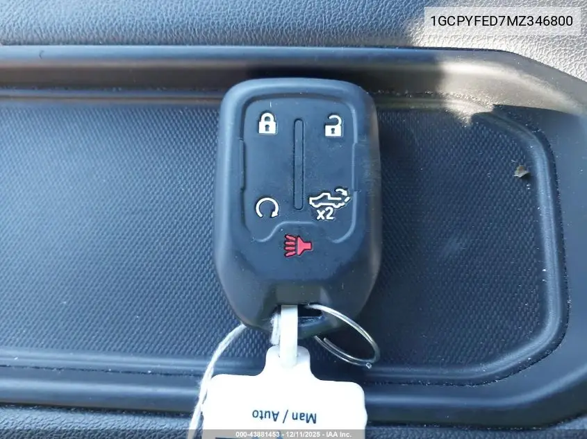 1GCPYFED7MZ346800 2021 Chevrolet Silverado 1500 4Wd Short Bed Lt Trail Boss