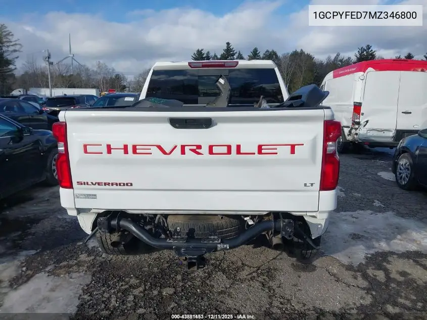 1GCPYFED7MZ346800 2021 Chevrolet Silverado 1500 4Wd Short Bed Lt Trail Boss