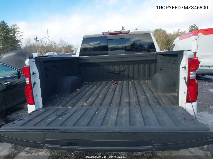 1GCPYFED7MZ346800 2021 Chevrolet Silverado 1500 4Wd Short Bed Lt Trail Boss