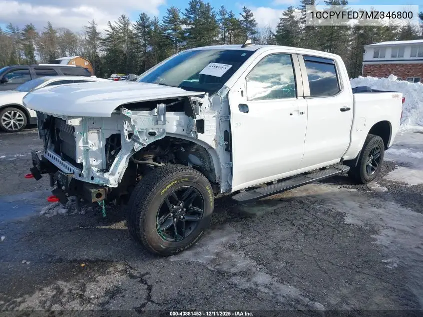 1GCPYFED7MZ346800 2021 Chevrolet Silverado 1500 4Wd Short Bed Lt Trail Boss