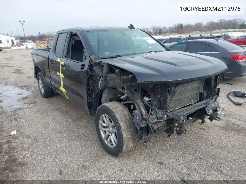 1GCRYEEDXMZ112976 2021 Chevrolet Silverado 1500 4Wd Standard Bed Rst
