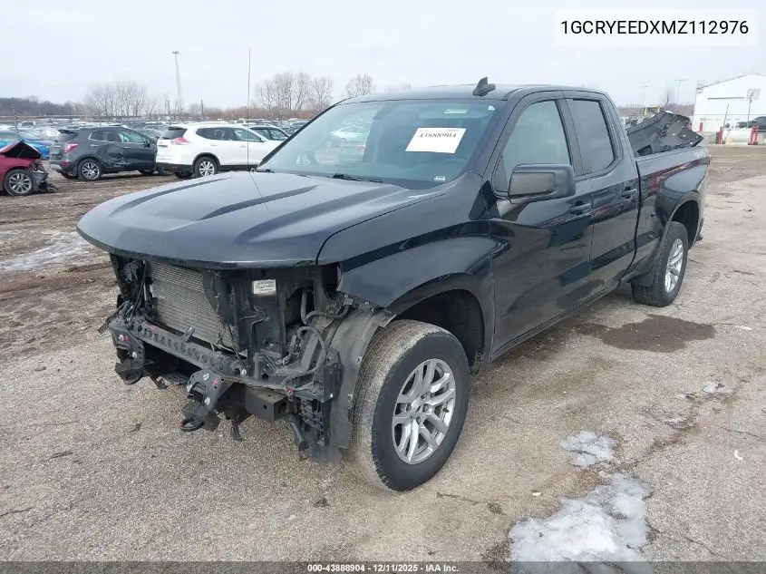 1GCRYEEDXMZ112976 2021 Chevrolet Silverado 1500 4Wd Standard Bed Rst