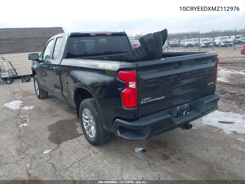 1GCRYEEDXMZ112976 2021 Chevrolet Silverado 1500 4Wd Standard Bed Rst