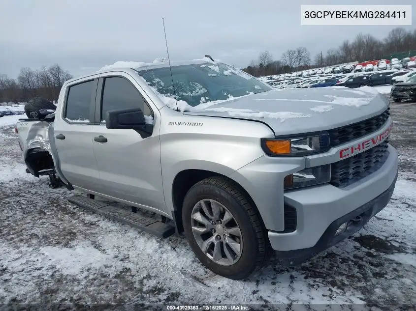 3GCPYBEK4MG284411 2021 Chevrolet Silverado 1500 4Wd Short Bed Custom