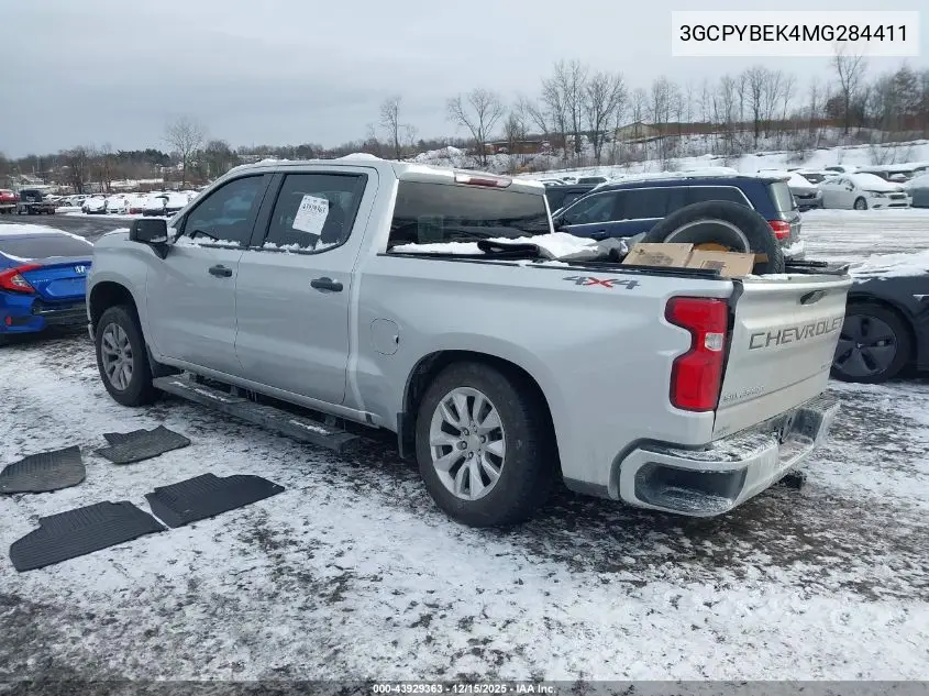 3GCPYBEK4MG284411 2021 Chevrolet Silverado 1500 4Wd Short Bed Custom