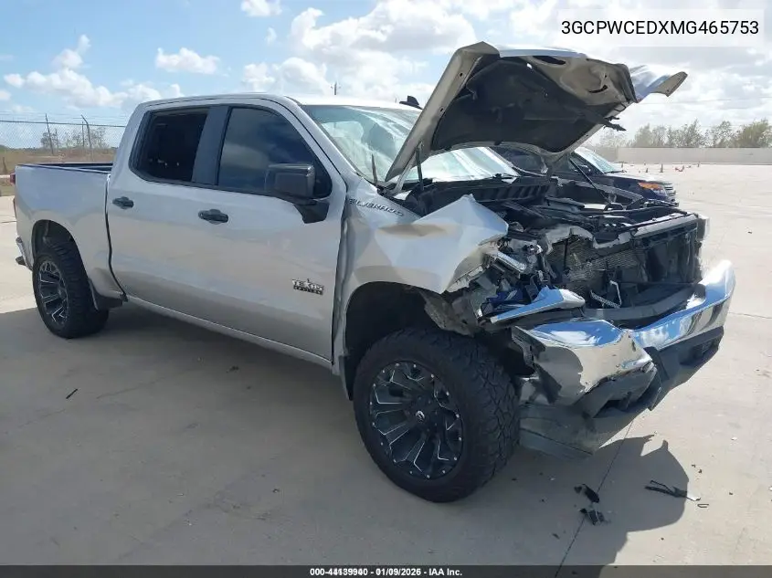 3GCPWCEDXMG465753 2021 Chevrolet Silverado 1500