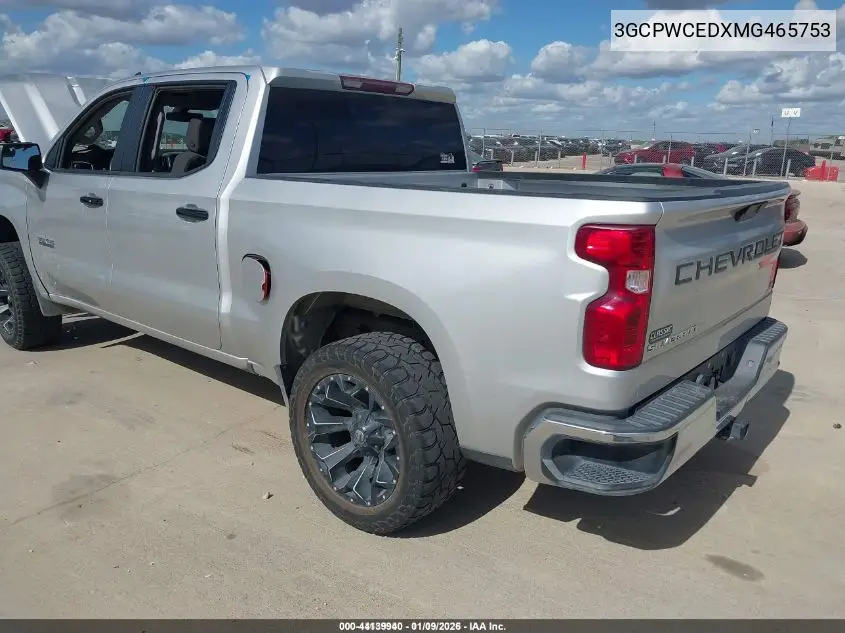 3GCPWCEDXMG465753 2021 Chevrolet Silverado 1500