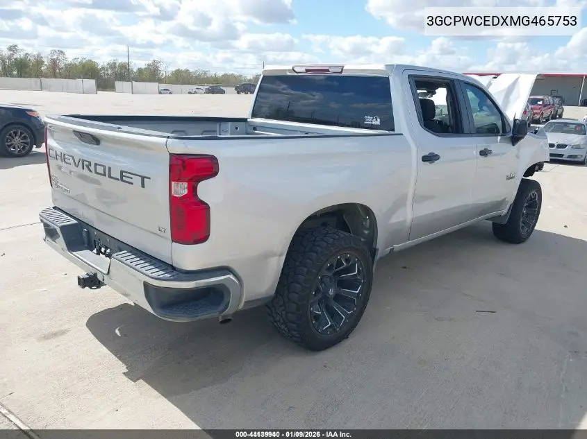 3GCPWCEDXMG465753 2021 Chevrolet Silverado 1500