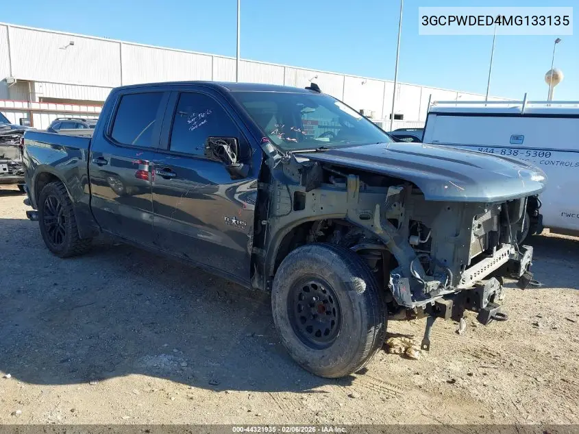 3GCPWDED4MG133135 2021 Chevrolet Silverado 1500 2Wd Short Bed Rst