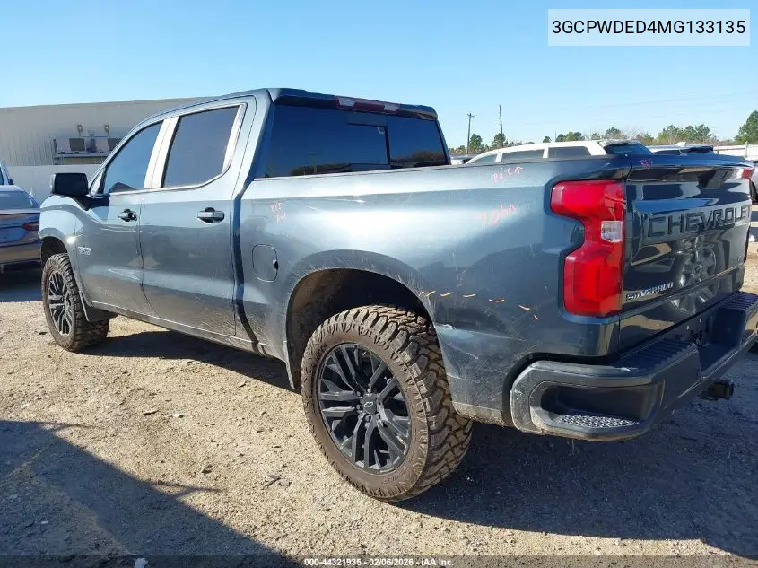 3GCPWDED4MG133135 2021 Chevrolet Silverado 1500 2Wd Short Bed Rst