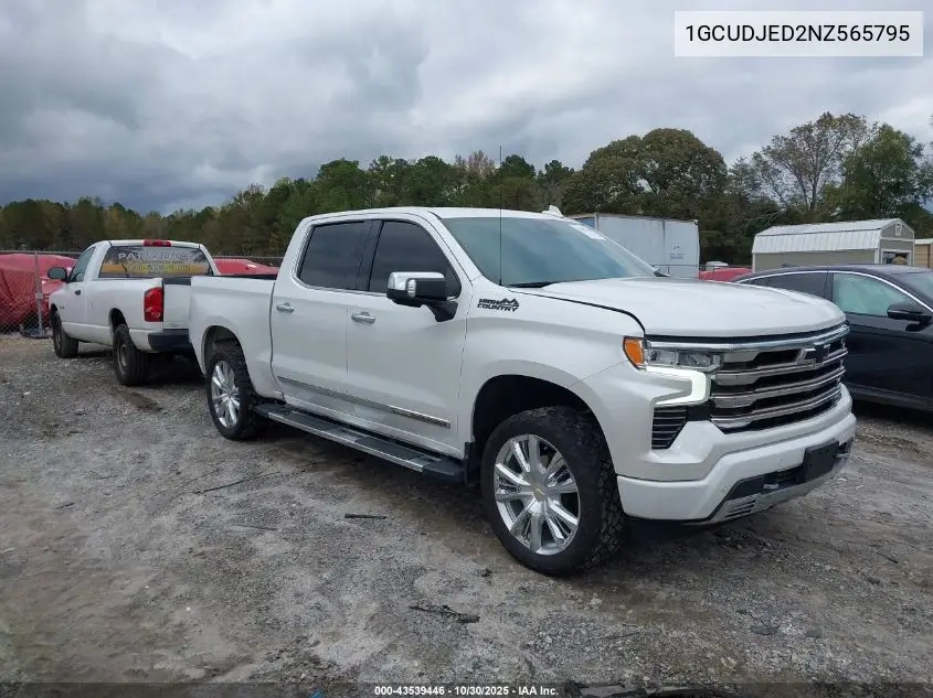 1GCUDJED2NZ565795 2022 Chevrolet Silverado 1500 4Wd Short Bed High Country