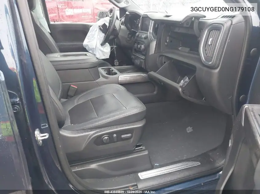3GCUYGED0NG179108 2022 Chevrolet Silverado 1500 Ltd 4Wd Short Bed Ltz
