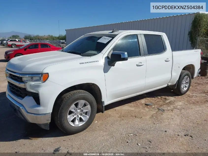 1GCPDDEKXNZ504384 2022 Chevrolet Silverado 1500 4Wd Standard Bed Lt