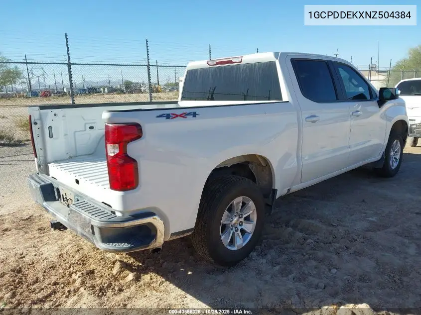 1GCPDDEKXNZ504384 2022 Chevrolet Silverado 1500 4Wd Standard Bed Lt