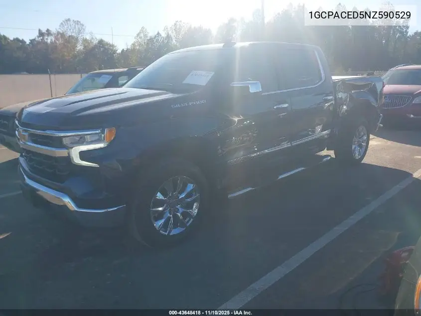 1GCPACED5NZ590529 2022 Chevrolet Silverado 1500 2Wd Short Bed Lt