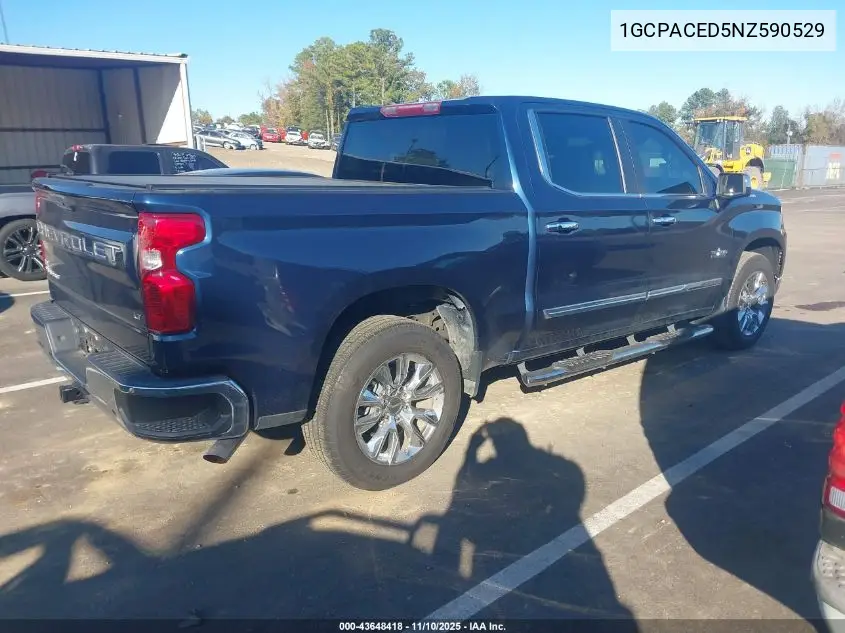 1GCPACED5NZ590529 2022 Chevrolet Silverado 1500 2Wd Short Bed Lt