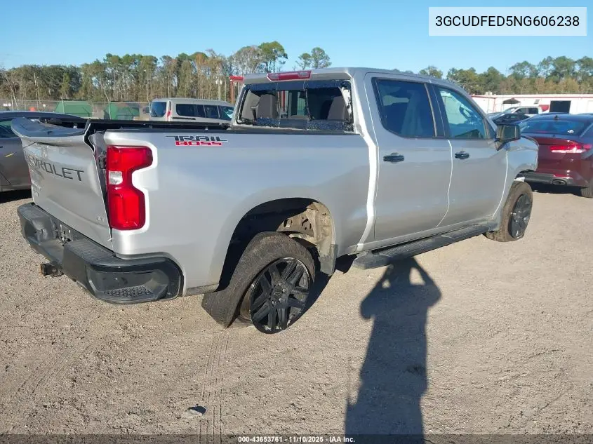 3GCUDFED5NG606238 2022 Chevrolet Silverado 1500 4Wd Short Bed Lt Trail Boss