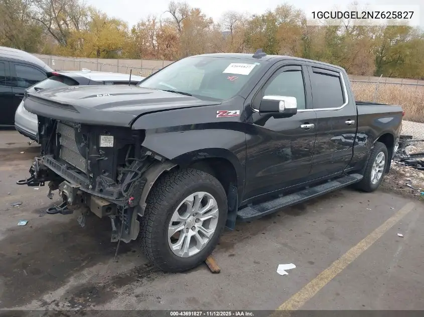 1GCUDGEL2NZ625827 2022 Chevrolet Silverado 1500 4Wd Standard Bed Ltz