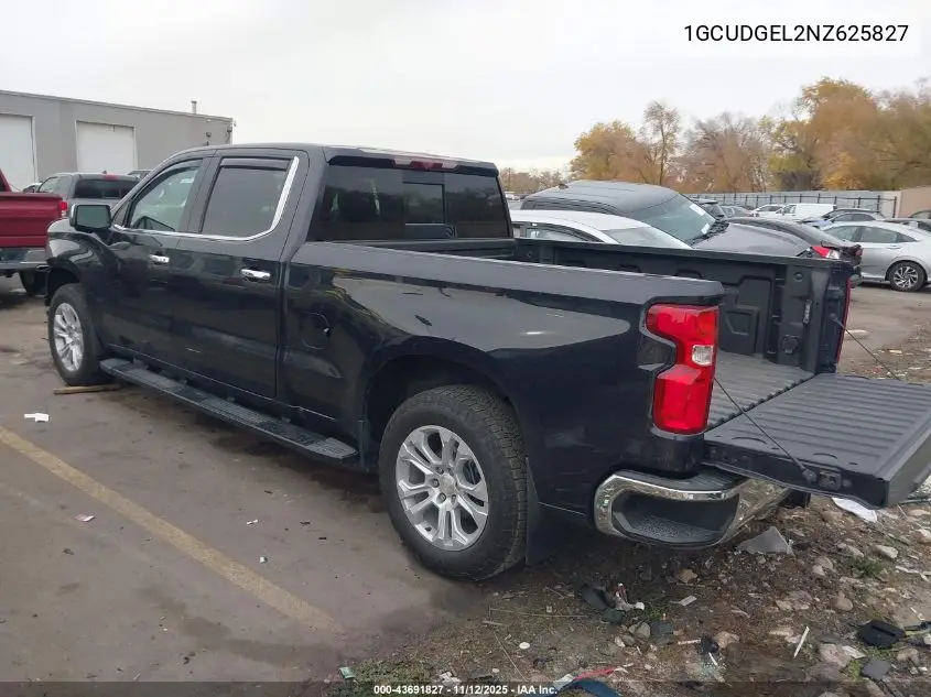 1GCUDGEL2NZ625827 2022 Chevrolet Silverado 1500 4Wd Standard Bed Ltz