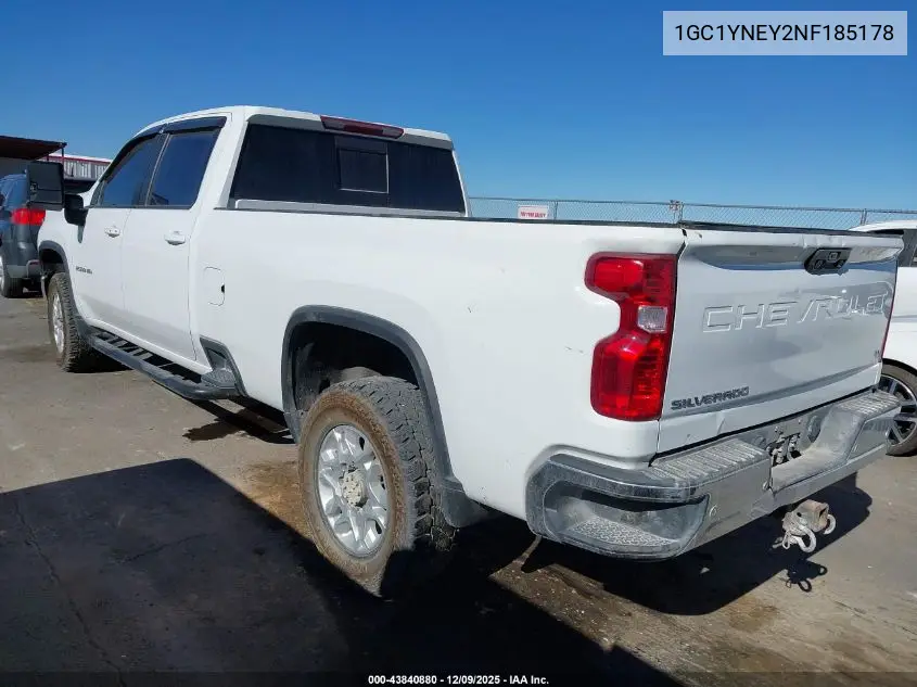 1GC1YNEY2NF185178 2022 Chevrolet Silverado 2500Hd 4Wd Long Bed Lt
