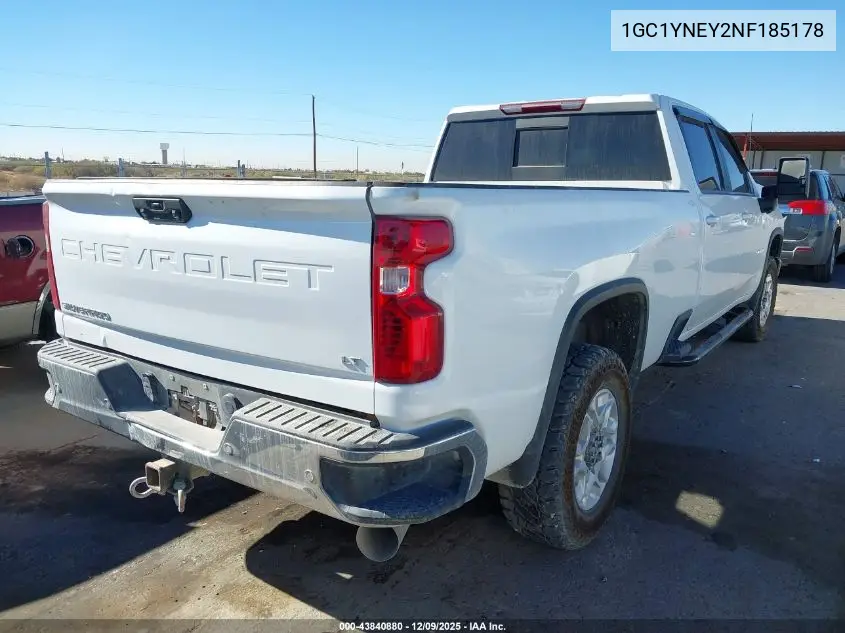 1GC1YNEY2NF185178 2022 Chevrolet Silverado 2500Hd 4Wd Long Bed Lt