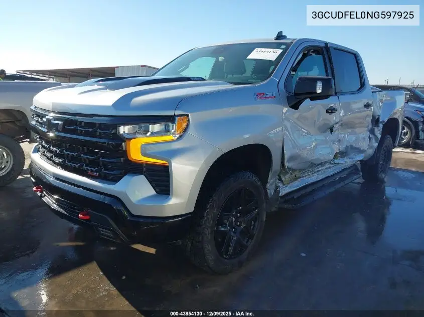 3GCUDFEL0NG597925 2022 Chevrolet Silverado 1500 4Wd Short Bed Lt Trail Boss