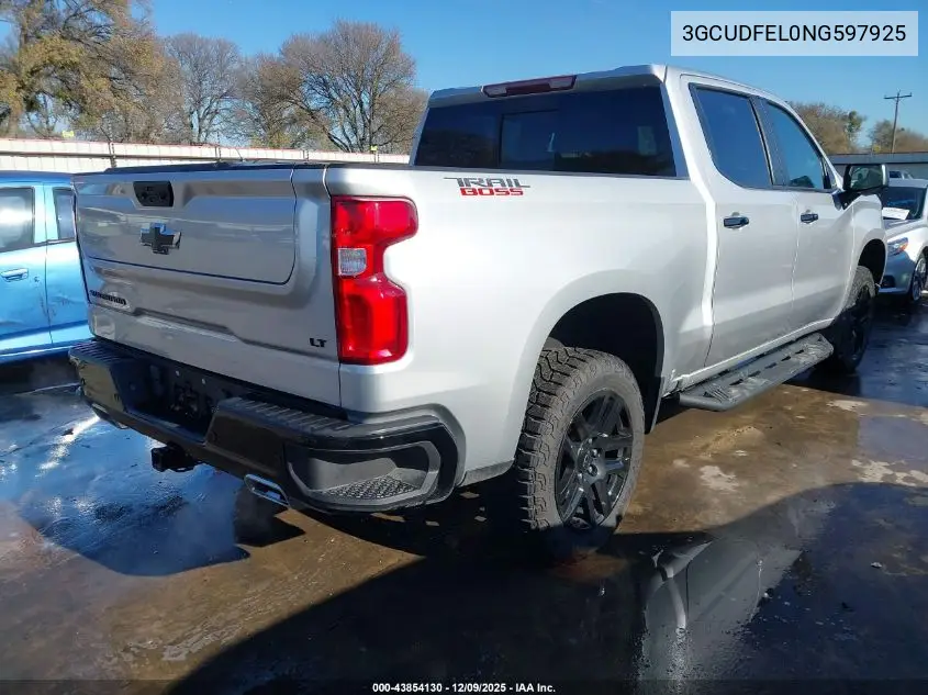 3GCUDFEL0NG597925 2022 Chevrolet Silverado 1500 4Wd Short Bed Lt Trail Boss