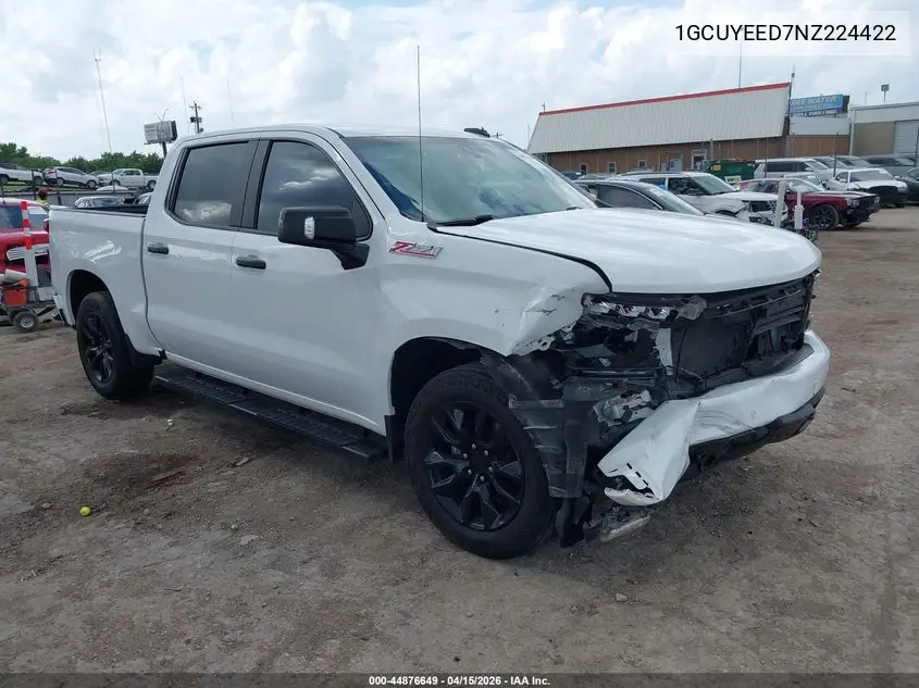 1GCUYEED7NZ224422 2022 Chevrolet Silverado 1500 Ltd 4Wd Short Bed Rst