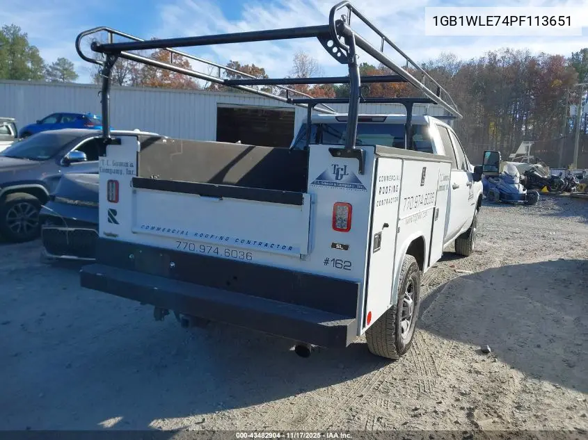 1GB1WLE74PF113651 2023 Chevrolet Silverado 2500Hd 2Wd Long Bed Wt