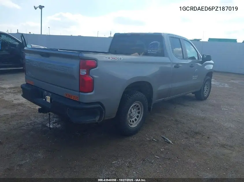 1GCRDAED6PZ187019 2023 Chevrolet Silverado 1500 4Wd Standard Bed Wt