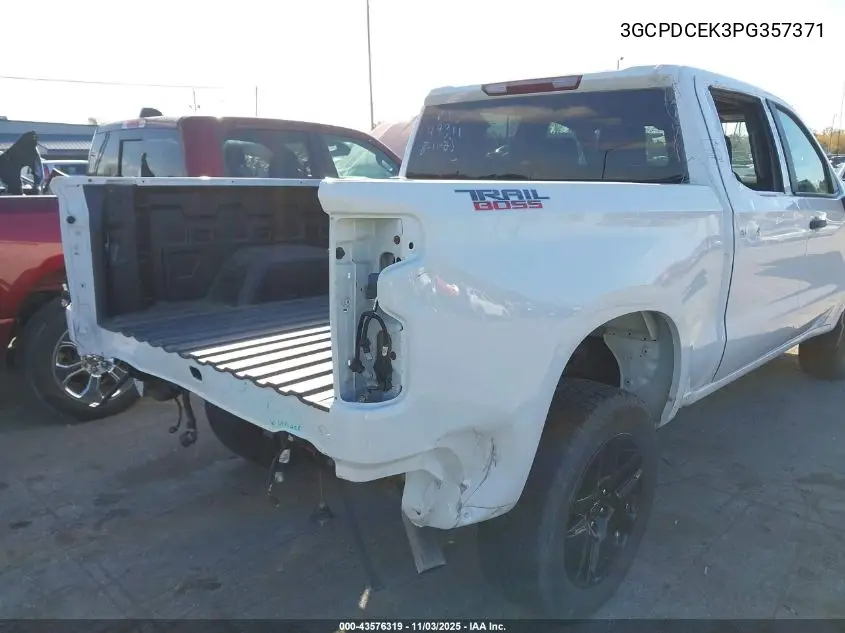 3GCPDCEK3PG357371 2023 Chevrolet Silverado 1500 4Wd Short Bed Custom Trail Boss