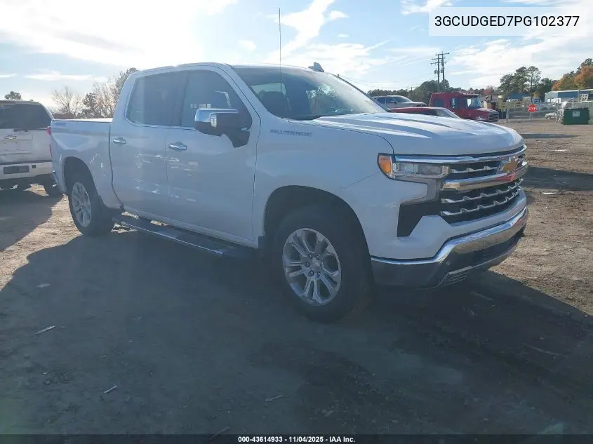 3GCUDGED7PG102377 2023 Chevrolet Silverado 1500 4Wd Short Bed Ltz