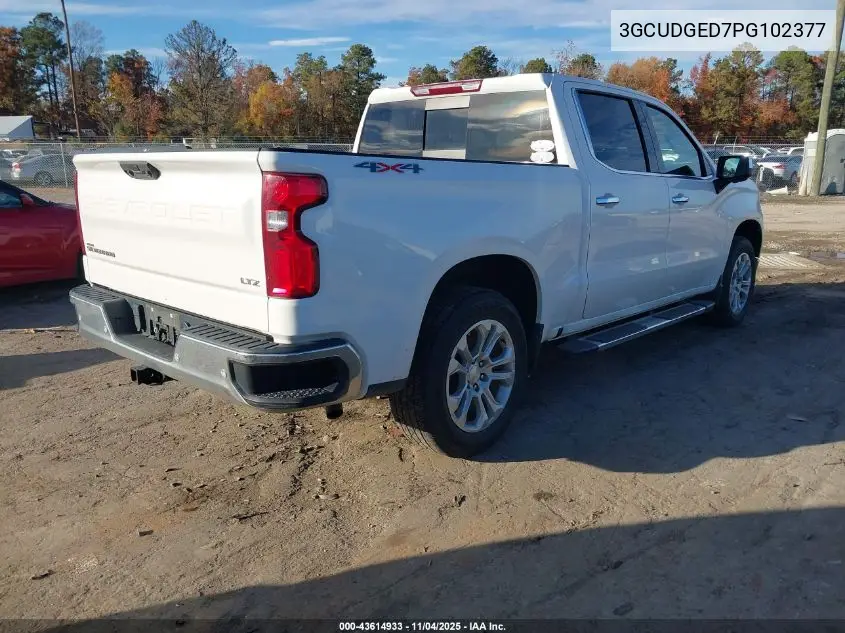 3GCUDGED7PG102377 2023 Chevrolet Silverado 1500 4Wd Short Bed Ltz