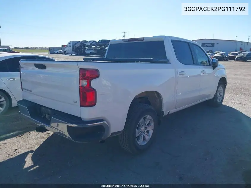 3GCPACEK2PG111792 2023 Chevrolet Silverado 1500 2Wd Short Bed Lt