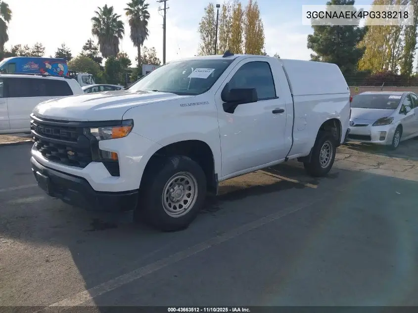 3GCNAAEK4PG338218 2023 Chevrolet Silverado 1500 2Wd Standard Bed Wt