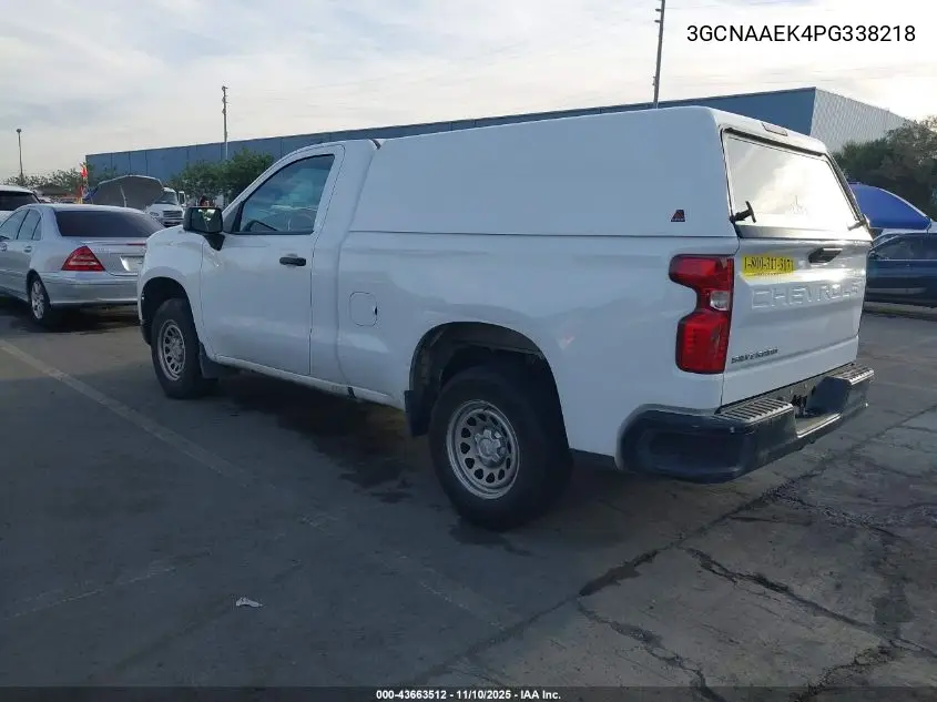 3GCNAAEK4PG338218 2023 Chevrolet Silverado 1500 2Wd Standard Bed Wt