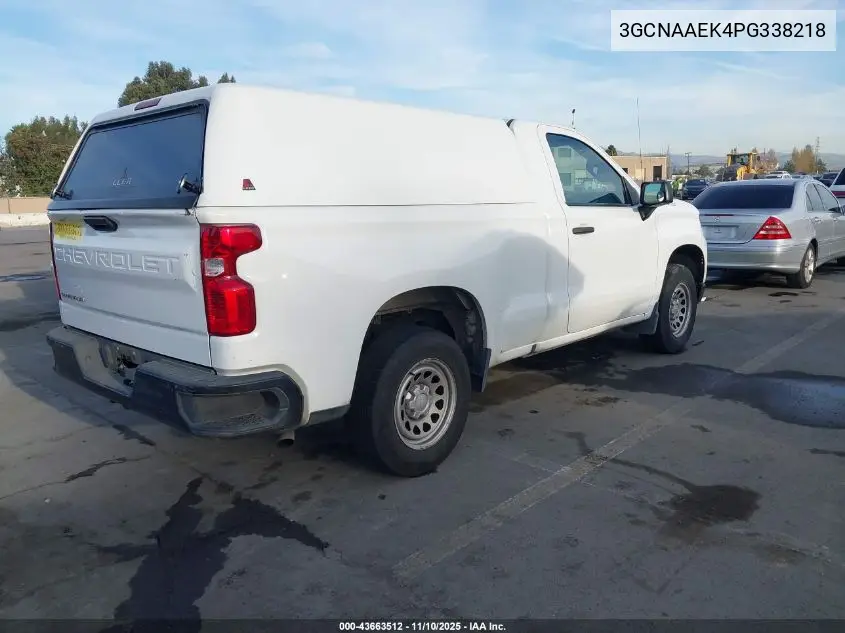 3GCNAAEK4PG338218 2023 Chevrolet Silverado 1500 2Wd Standard Bed Wt