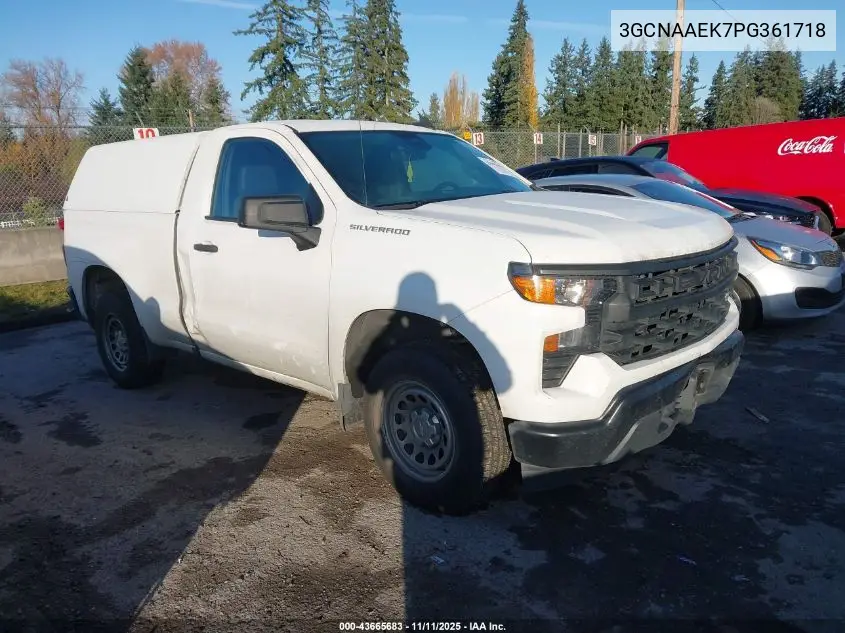 3GCNAAEK7PG361718 2023 Chevrolet Silverado 1500