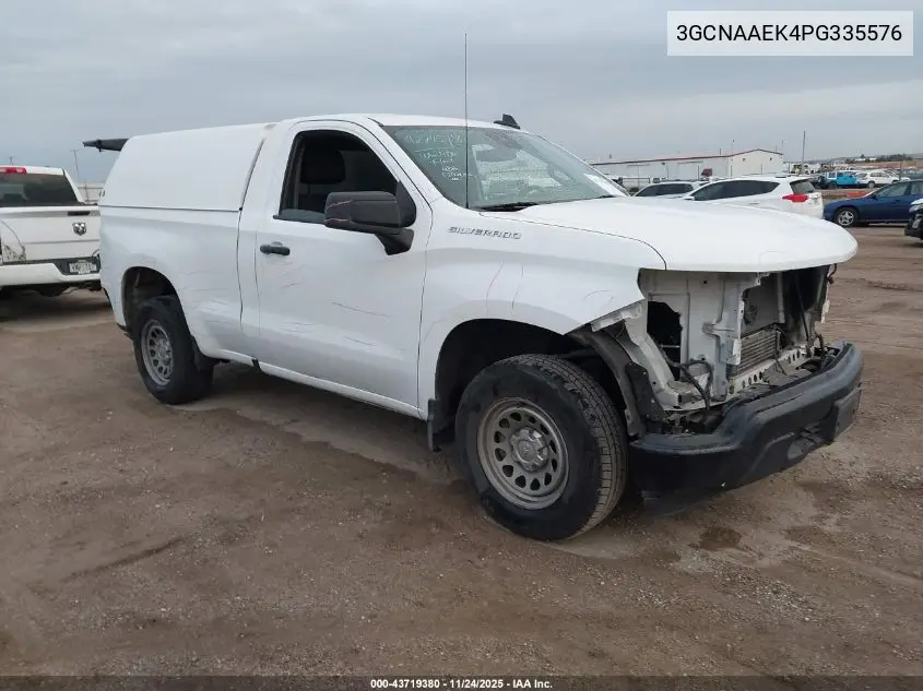 3GCNAAEK4PG335576 2023 Chevrolet Silverado 1500 2Wd Standard Bed Wt