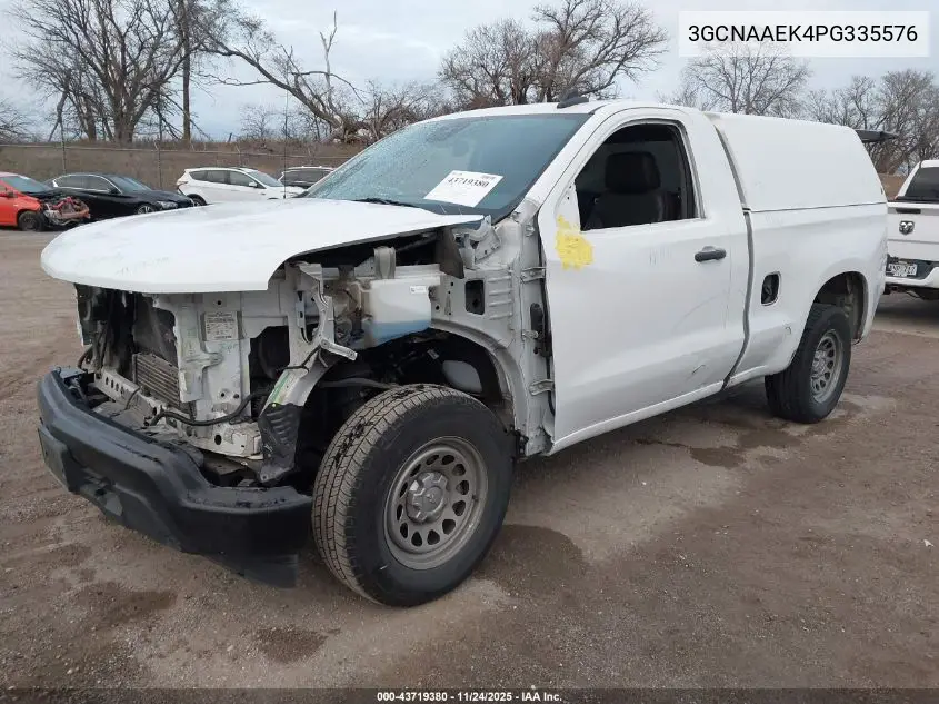 3GCNAAEK4PG335576 2023 Chevrolet Silverado 1500 2Wd Standard Bed Wt
