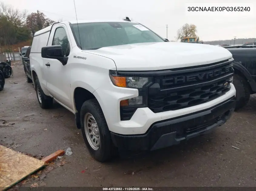 3GCNAAEK0PG365240 2023 Chevrolet Silverado 1500 2Wd Standard Bed Wt