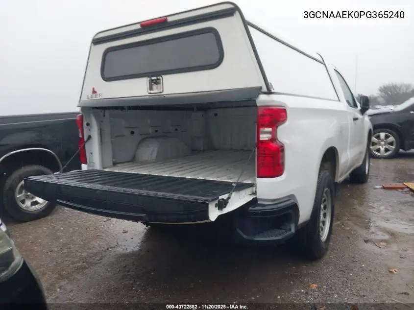 3GCNAAEK0PG365240 2023 Chevrolet Silverado 1500 2Wd Standard Bed Wt