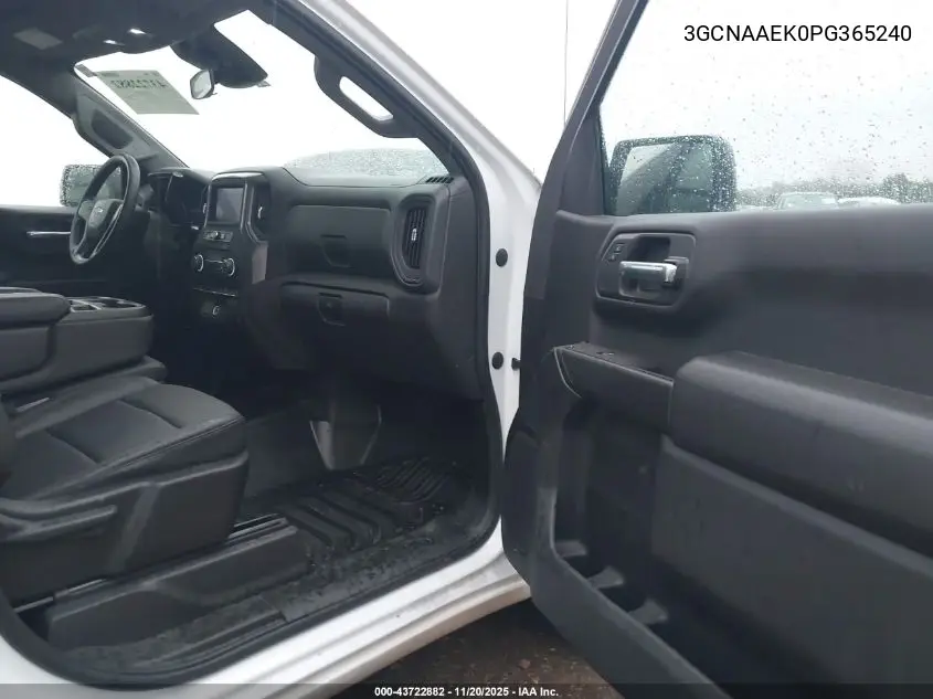 3GCNAAEK0PG365240 2023 Chevrolet Silverado 1500 2Wd Standard Bed Wt
