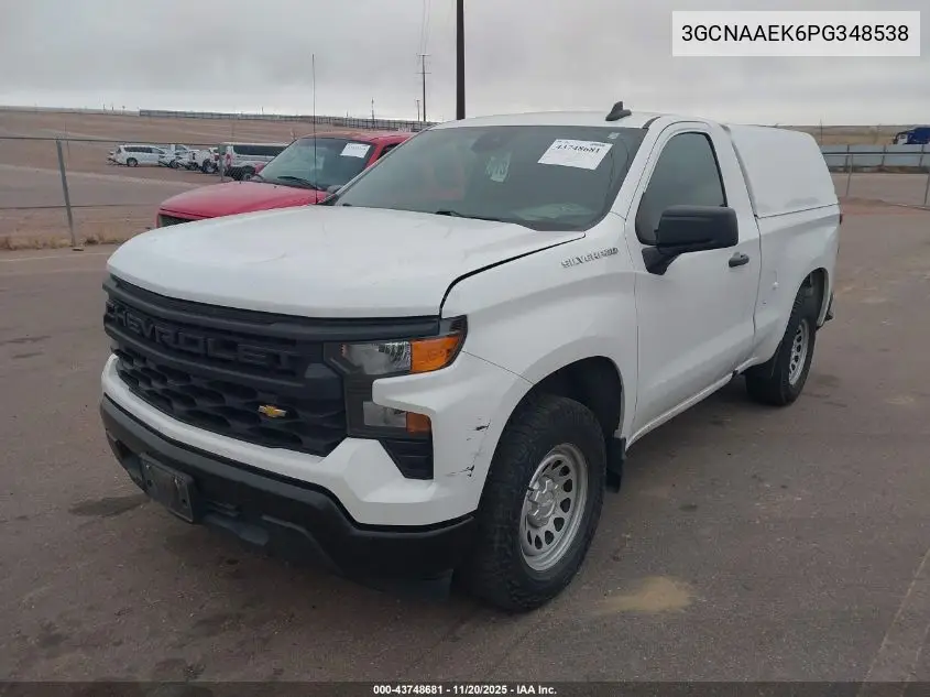 3GCNAAEK6PG348538 2023 Chevrolet Silverado 1500 2Wd Standard Bed Wt