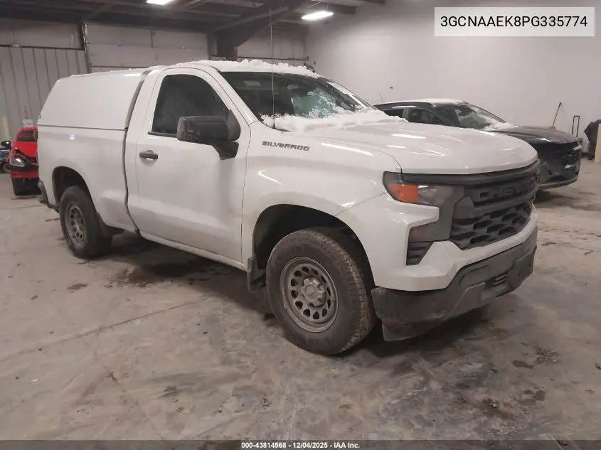 3GCNAAEK8PG335774 2023 Chevrolet Silverado 1500 2Wd Standard Bed Wt