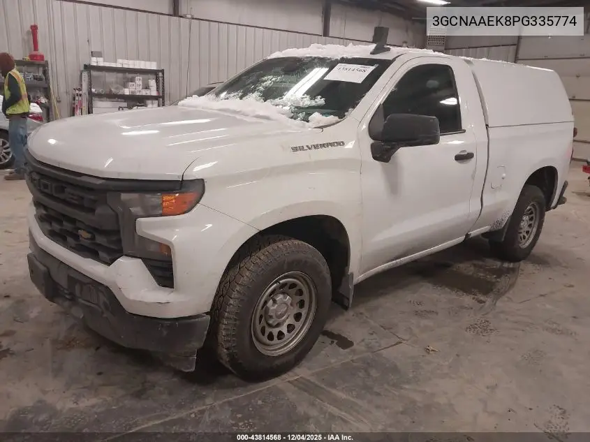 3GCNAAEK8PG335774 2023 Chevrolet Silverado 1500 2Wd Standard Bed Wt