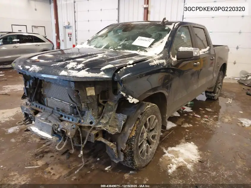 3GCPDKEK0PG220320 2023 Chevrolet Silverado 1500 4Wd Short Bed Lt With 2Fl