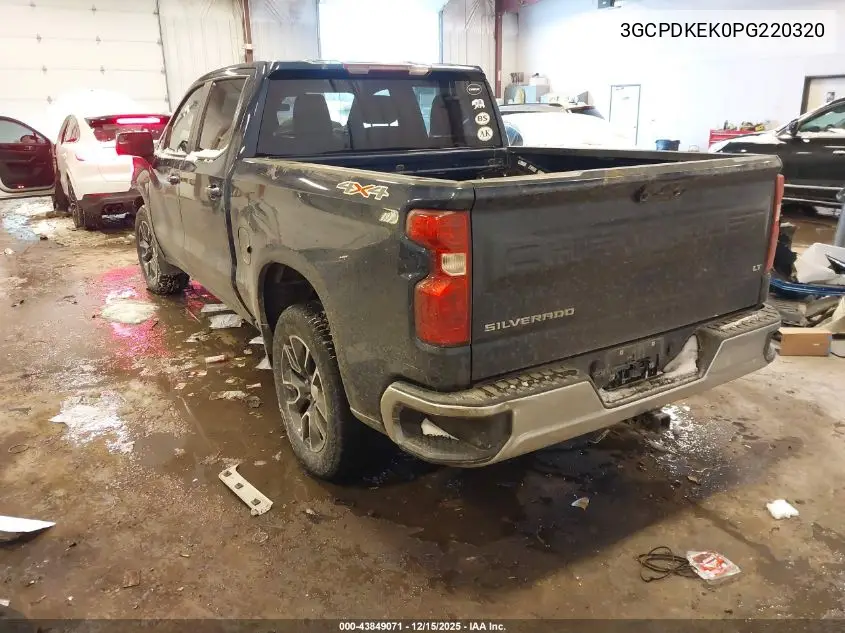 3GCPDKEK0PG220320 2023 Chevrolet Silverado 1500 4Wd Short Bed Lt With 2Fl