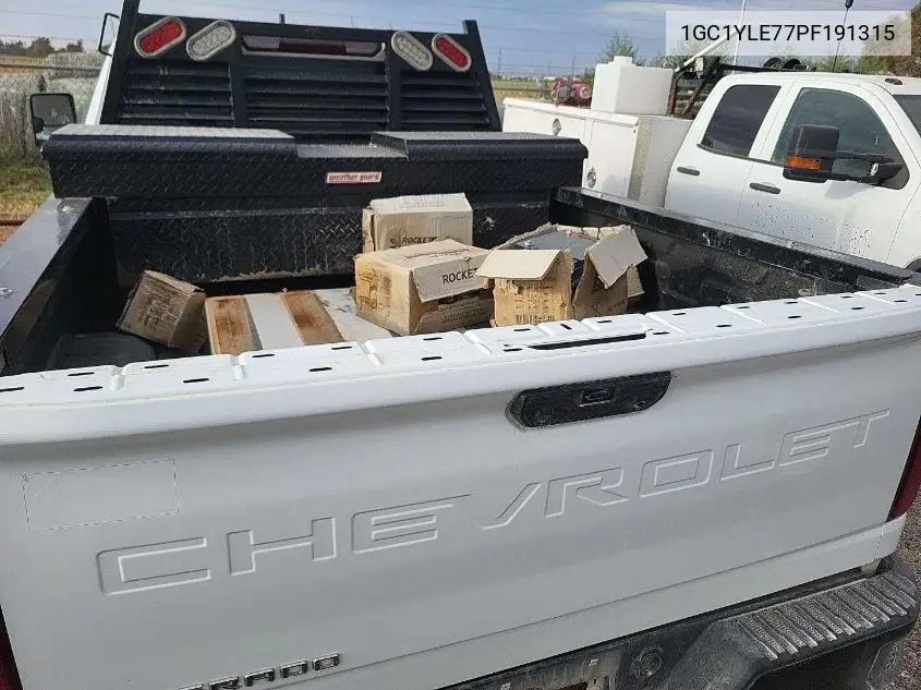 1GC1YLE77PF191315 2023 Chevrolet Silverado 2500Hd 4Wd Standard Bed Wt