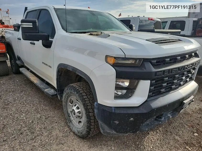 1GC1YLE77PF191315 2023 Chevrolet Silverado 2500Hd 4Wd Standard Bed Wt